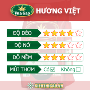 Gạo Thơm Vua Gạo Hương Việt túi 5kg