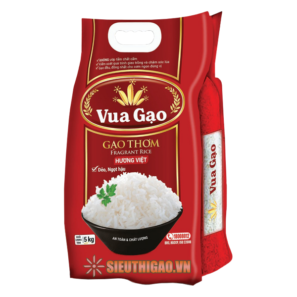 Gạo Thơm Vua Gạo Hương Việt túi 5kg