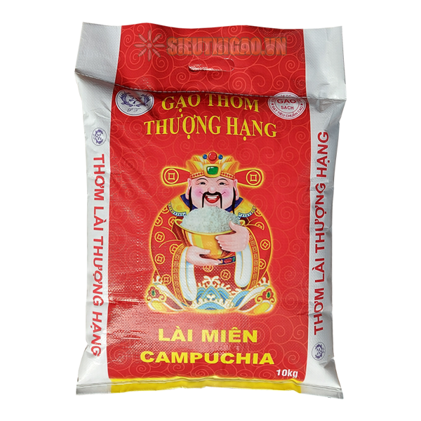 Gạo Lài Miên Campuchia túi 10kg