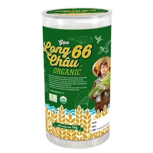 Gạo hữu cơ Long Châu 66 hộp 1kg