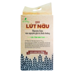 Gạo lứt nâu Cỏ May nguyên cám túi 2kg