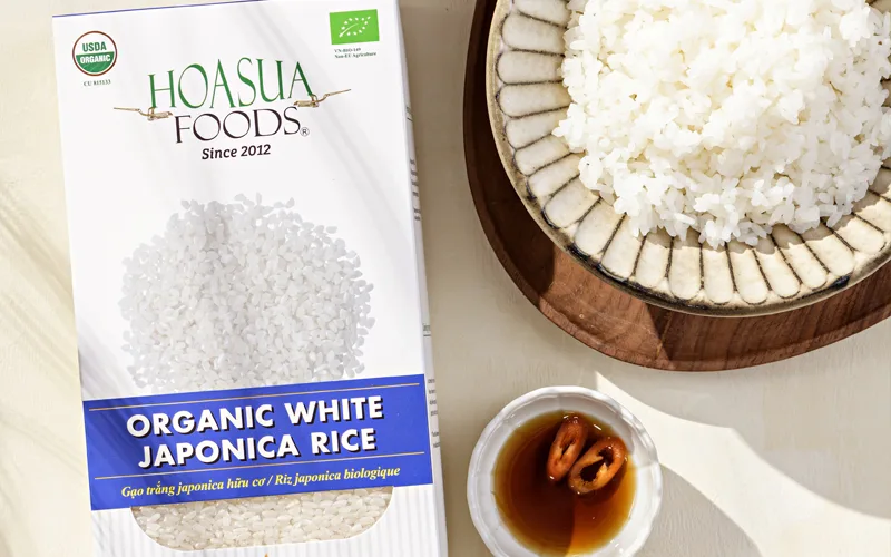 Cơm gạo Japonica hữu cơ