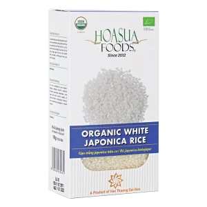 Gạo Japonica hữu cơ Hoa Sữa hộp 1kg