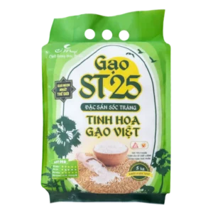 Gạo ST25 Cỏ May túi 5kg - Tinh hoa Gạo Việt