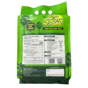 Gạo ST25 Cỏ May túi 5kg - Tinh hoa Gạo Việt